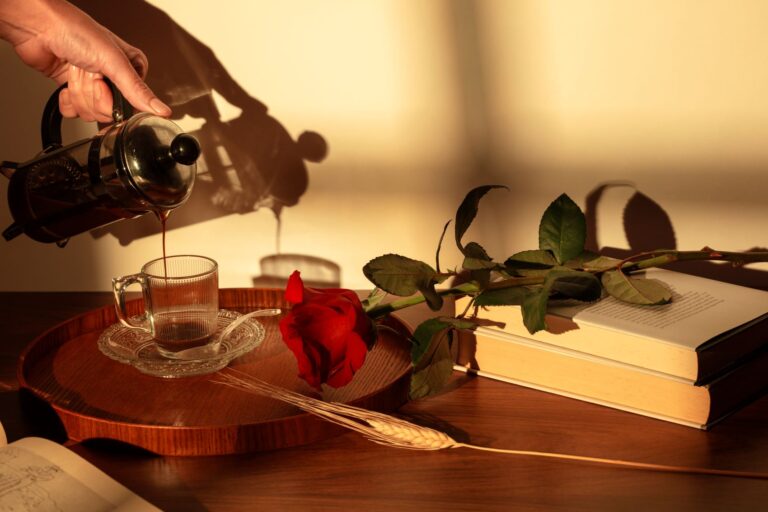 Romantic novels about second chances and a rose placed on top of them